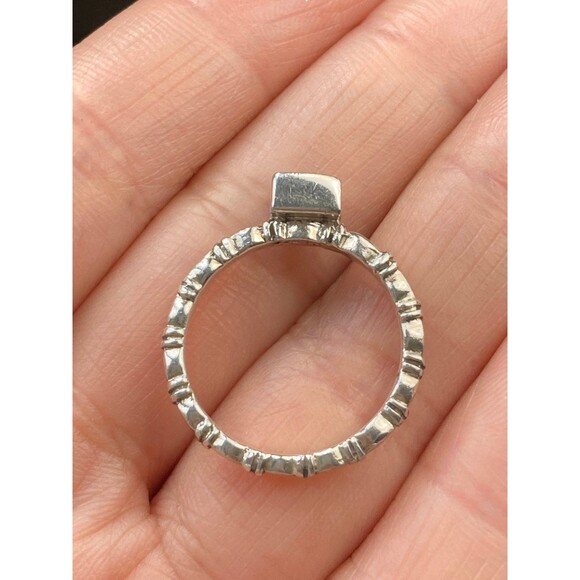 Designer 925 sterling silver black onyx Ring size 6 - Picture 3 of 7